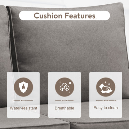 Belord 11-Piece Patio Conversation Set with Fire Pit Table – Outdoor Sectional with Left & Right Corner Sofa, Swivel Chair, Accent Chair, Storage Box & Side Table, GRS Series