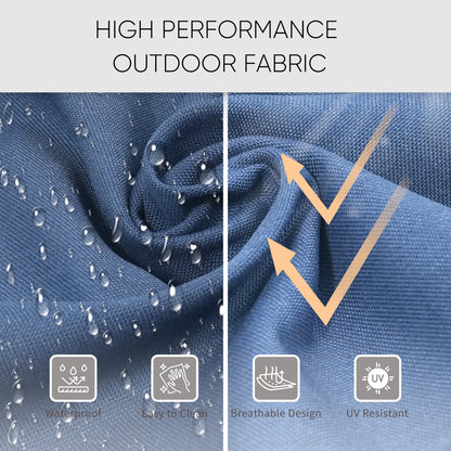 Save 50% - 3-Seater Outdoor Wicker Patio Sofa with High Backrest, Deep Seat Rattan Couch with Removable Cushions for Balcony, JL Series