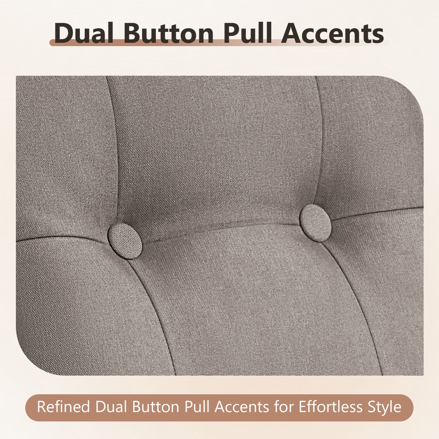 9PC Luxury Outdoor Wicker Sofa Set with Rocking Swivel Chairs, Ottomans & Coffee Table, Deep Seating with 5'' Cushions, T Series