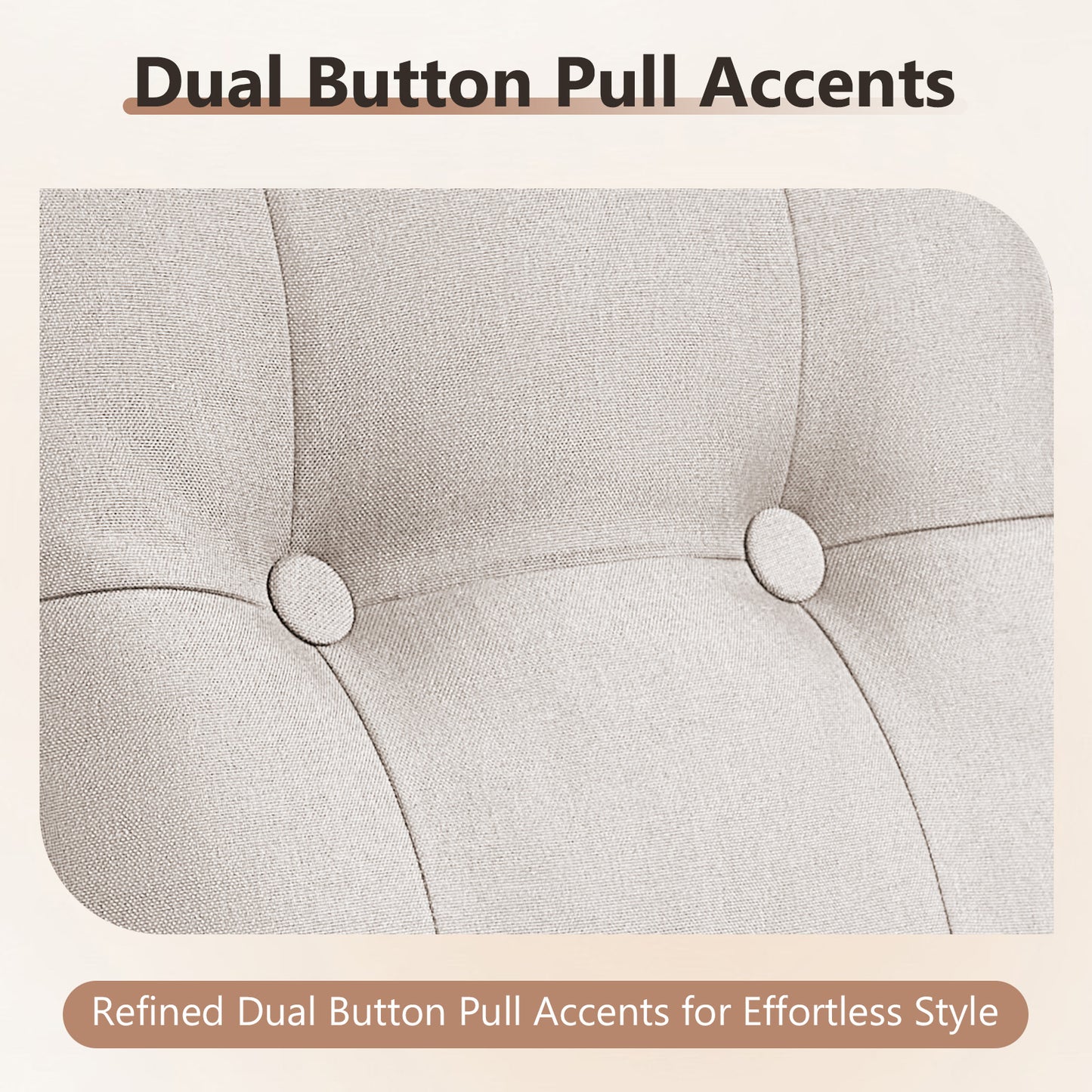 7-Piece Premium Patio Furniture Set with Rocking Swivel Chairs, Sofa, Large Coffee Table & 5'' Thick Cushions, T Series