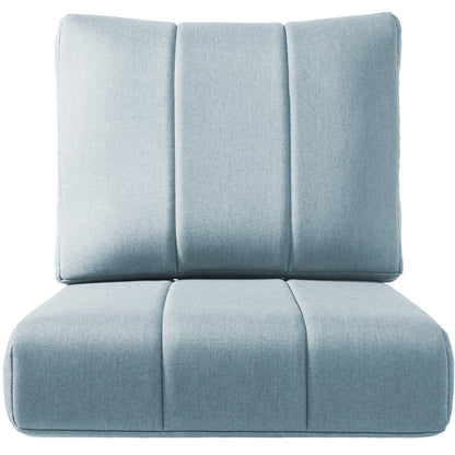 Luxury 6" Thick Outdoor Seat Cushion – 24"x24" Water-Resistant Patio Chair Cushion for Rattan & Sectional Seating