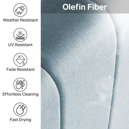 Luxury 6" Thick Outdoor Seat Cushion – 24"x24" Water-Resistant Patio Chair Cushion for Rattan & Sectional Seating