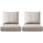 Luxury Outdoor Seat Cushions – Set of 2, 24"x24"x6" Water-Resistant Patio Chair Cushions for Rattan, Dining, Rocker & Sectional Seating