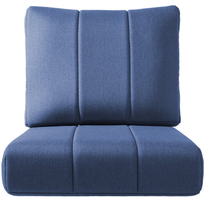 Luxury 6" Thick Outdoor Seat Cushion – 24"x24" Water-Resistant Patio Chair Cushion for Rattan & Sectional Seating