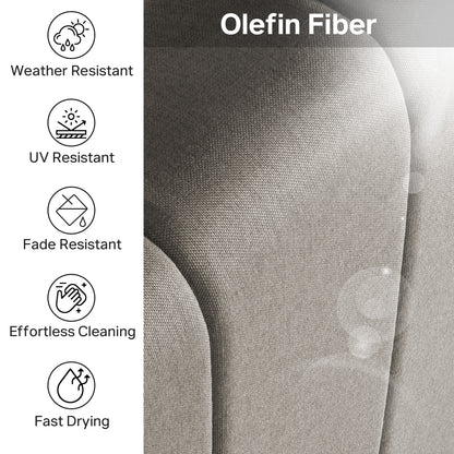 Luxury 6" Thick Outdoor Seat Cushion – 24"x24" Water-Resistant Patio Chair Cushion for Rattan & Sectional Seating