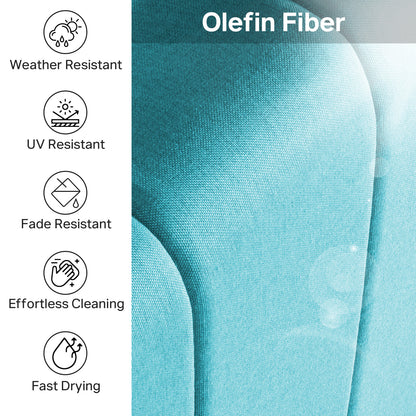 Luxury 6" Thick Outdoor Seat Cushion – 24"x24" Water-Resistant Patio Chair Cushion for Rattan & Sectional Seating