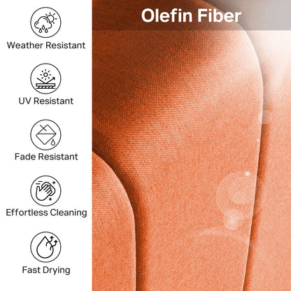 Luxury 6" Thick Outdoor Seat Cushion – 24"x24" Water-Resistant Patio Chair Cushion for Rattan & Sectional Seating