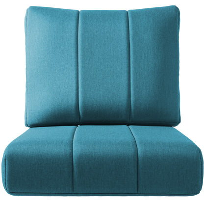 Luxury 6" Thick Outdoor Seat Cushion – 24"x24" Water-Resistant Patio Chair Cushion for Rattan & Sectional Seating