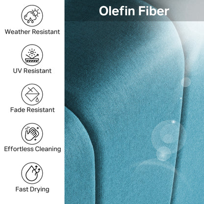 Luxury 6" Thick Outdoor Seat Cushion – 24"x24" Water-Resistant Patio Chair Cushion for Rattan & Sectional Seating