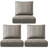 Set of three Belord luxury outdoor seat cushions, 24x24x6 inches, water-resistant patio cushions for outdoor chairs and sofas.