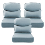 Belord patio deep seat cushion with 6-inch thickness, 24x24 inches, olefin fabric, removable cover in various colors