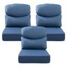 Belord patio deep seat cushion with 6-inch thickness, 24x24 inches, olefin fabric, removable cover in various colors.