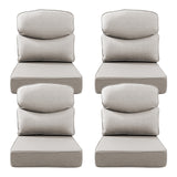 Belord patio deep seat cushion with 6-inch thickness, 24x24 inches, Olefin fabric, removable cover in various colors.