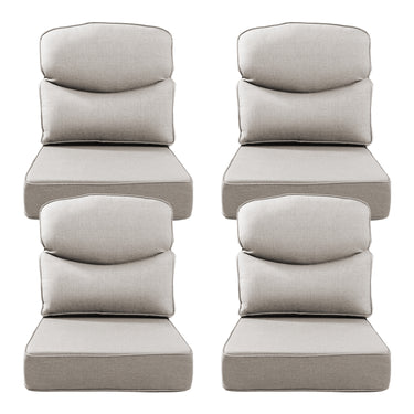 Belord patio deep seat cushion with 6-inch thickness, 24x24 inches, Olefin fabric, removable cover in various colors.