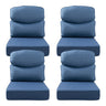 Belord patio deep seat cushion with 6-inch thickness, 24x24 inches, olefin fabric, removable cover, available in multiple colors.