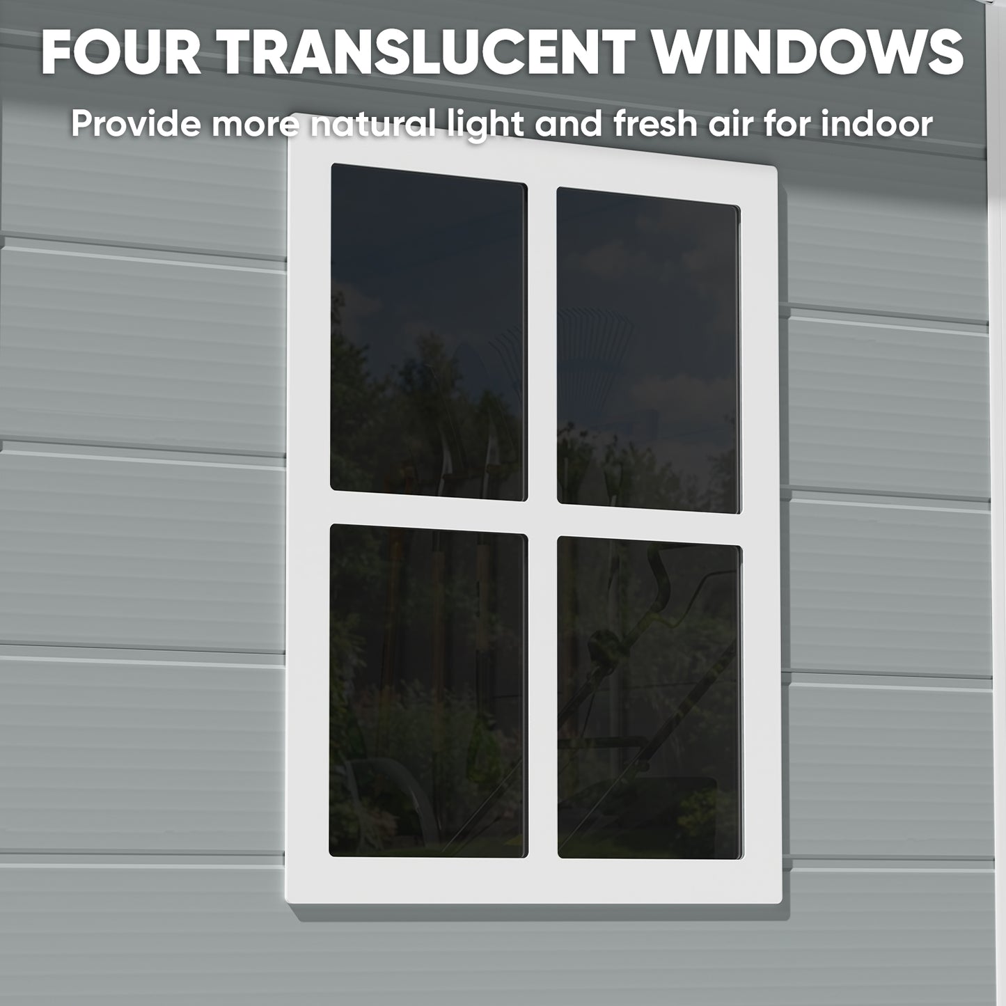 8x10 FT Outdoor Resin Storage Shed with Floor, Durable Plastic Garden Storage Shed for Patio, Backyard & Lawn