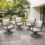 Luxury 360° Swivel Patio Dining Chairs Set of 4 - Belord