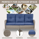 Outdoor Wicker Sofa, NDS Series - Belord
