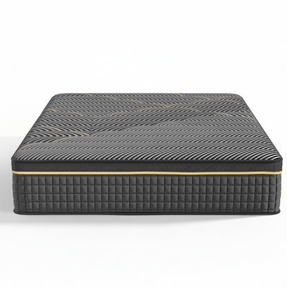 12 Inch Hybrid Mattress in Twin, Full, Queen, King - Medium Firm Support with Memory Foam and Springs