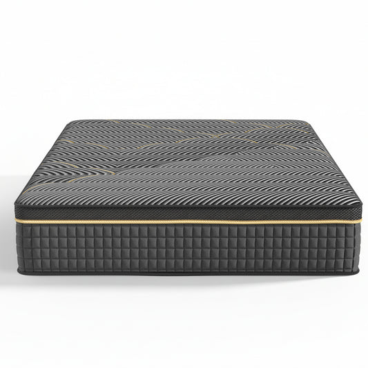 12 Inch Hybrid Mattress in Twin, Full, Queen, King - Medium Firm Support with Memory Foam and Springs