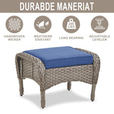 Outdoor Wicker Ottoman, NDS Series - Belord