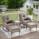 Rocking Chairs Set with Side Table and Ottoman, NDS Series - Belord