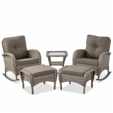 Rocking Chairs Set with Side Table and Ottoman, NDS Series - Belord
