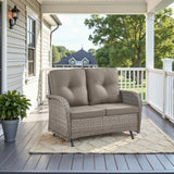 Outdoor Wicker Glider Loveseat, NDS Series - Belord