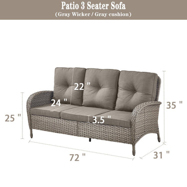 Outdoor Wicker Sofa, NDS Series - Belord