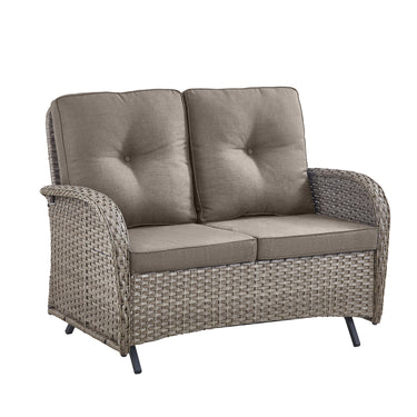 Outdoor Wicker Glider Loveseat, NDS Series - Belord