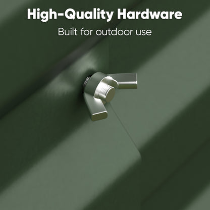 6x3x2ft Galvanized Raised Garden Bed, Outdoor Metal Planter Box with 269 Gallon Capacity for Vegetables, Herbs & Flowers