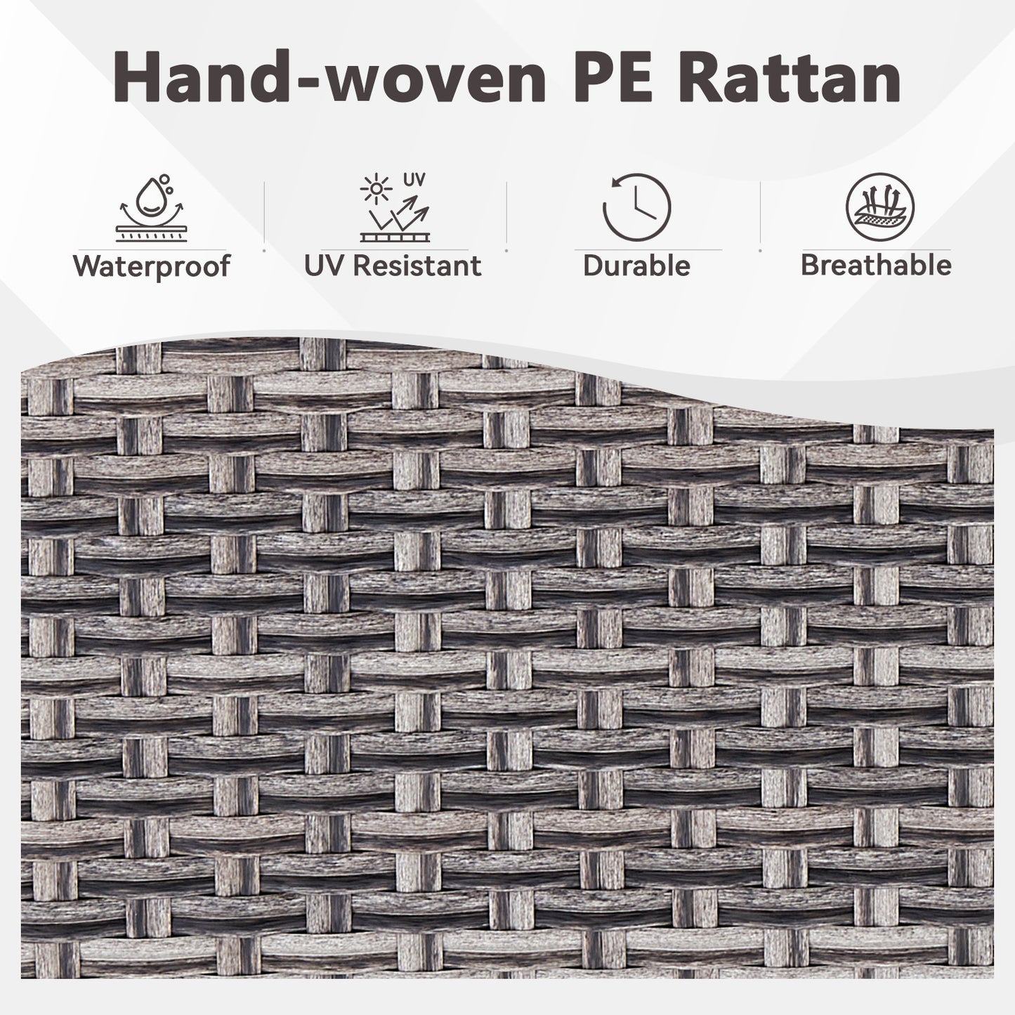 6-Piece All-Weather Wicker Patio Set with Swivel Chairs — Includes Rattan 3-Seater Sofa & Conversation Seating, WNG Series