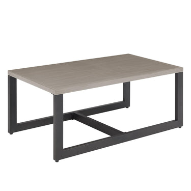 48" Outdoor Metal Coffee Table – Heat-Resistant, Rust-Proof & Hidden Storage, GRS Series - Belord