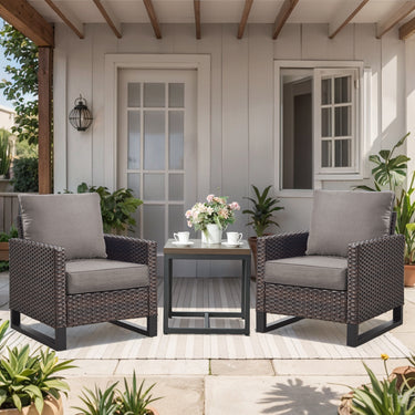 1 Set Outdoor Cushion, High Back and Deep Seating, 6" H x 24" W x 24" D - Belord