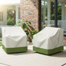 Belord 2-pack patio furniture covers for chairs, 35.4 inches, waterproof 600D fabric with mesh vents, protects outdoor chairs.