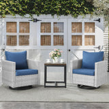 Swivel Glider Chairs Set with Side Table, GRS Series - Belord