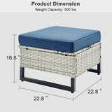 Save 50% - Outdoor 2-PC Ottoman, GRS Series - Belord
