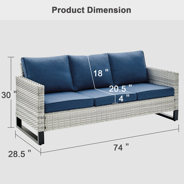 Outdoor Wicker Sofa, GRS Series - Belord