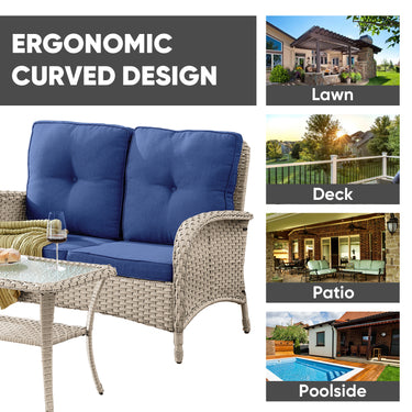 Loveseat Set with Coffee Table, NDS Series - Belord