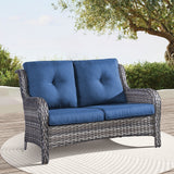 Save 70% - Outdoor PE Rattan Loveseat, NTC Series - Belord
