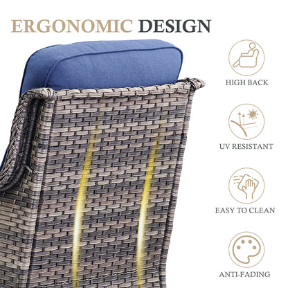 Premium Outdoor 8PCS Sofa Set with Coffee Table for Garden & Deck – 6" Cushion Comfort, NT Series