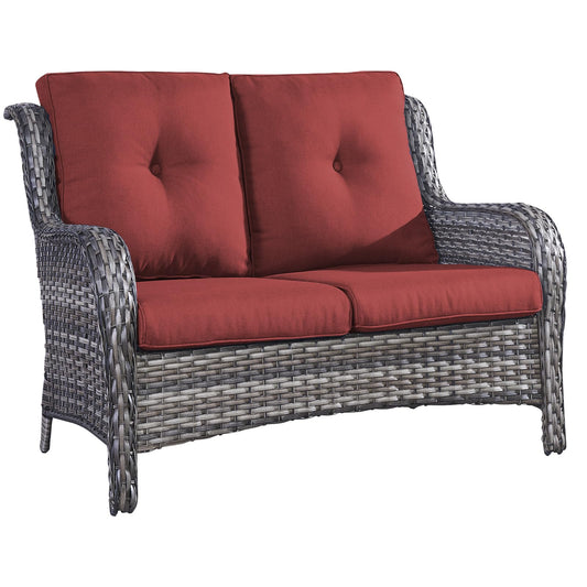 Save 50% - Outdoor PE Rattan Loveseat, NTC Series