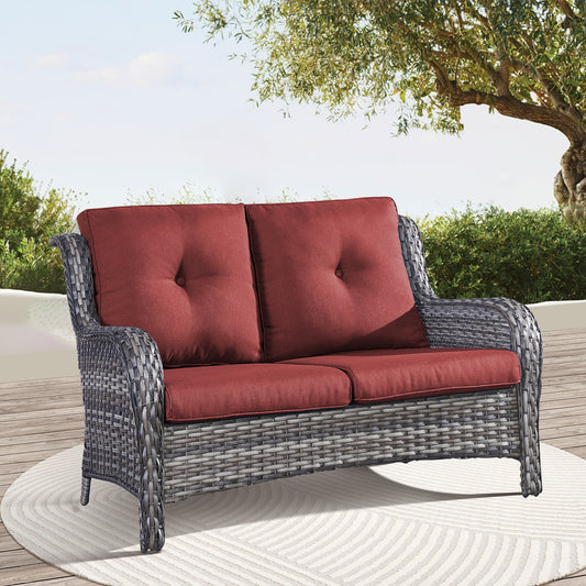 Save 50% - Outdoor PE Rattan Loveseat, NTC Series