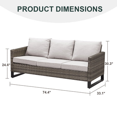 Save 60% - Outdoor Wicker Sofa, GRS Series - Belord