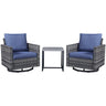 Swivel Glider Chairs Set with Side Table, GRS Series - Belord