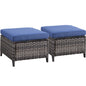 Outdoor PE Rattan Ottoman, NTC Series