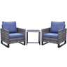 Patio Chairs Set with Side Table, GRS Series - Belord
