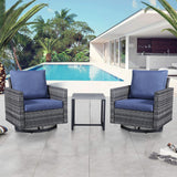 Swivel Glider Chairs Set with Side Table, GRS Series - Belord