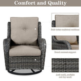 Save 60% - Swivel Glider Chairs Set with Side Table, NTC Series - Belord