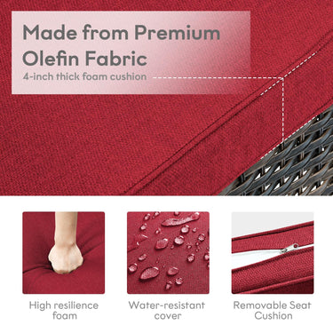 Save 60% - Swivel Glider Chairs Set with Side Table, NTC Series - Belord